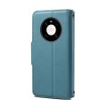For Huawei Mate 40 Pro Denior Cowhide Texture Wallet Style Leather Phone Case(Blue)
