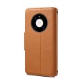 For Huawei Mate 40 Pro Denior Cowhide Texture Wallet Style Leather Phone Case(Khaki)