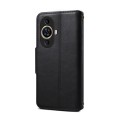 For Huawei nova 11 Denior Cowhide Texture Wallet Style Leather Phone Case(Black)