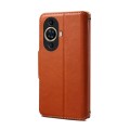 For Huawei nova 11 Denior Cowhide Texture Wallet Style Leather Phone Case(Brown)