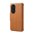 For Huawei nova 11 Pro Denior Cowhide Texture Wallet Style Leather Phone Case(Khaki)