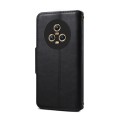 For Honor Magic5 Denior Cowhide Texture Wallet Style Leather Phone Case(Black)