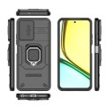 For Realme C67 4G Sliding Camshield TPU + PC Shockproof Phone Case with Holder(Black)