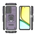 For Realme C67 4G Sliding Camshield TPU + PC Shockproof Phone Case with Holder(Purple)