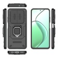 For Realme 12 5G Global Sliding Camshield TPU + PC Shockproof Phone Case with Holder(Black)