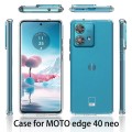 For Motorola Edge 40 Neo Scratchproof Acrylic TPU Phone Case(Transparent)