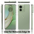 For Motorola Edge 40 Scratchproof Acrylic TPU Phone Case(Transparent)