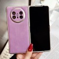 For Huawei Mate X5 Skin Feel Leather Texture Pearlescent Paint Shockproof Phone Case(Purple)