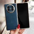 For Huawei Mate X5 Skin Feel Leather Texture Pearlescent Paint Shockproof Phone Case(Blue)