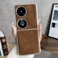 For Huawei Pocket 2 Skin Feel Leather Texture Pearlescent Paint Shockproof Phone Case(Brown)