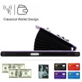 For Xiaomi Redmi Note 12 Pro Speed Organ Card Bag Ring Holder Phone Case with Long Lanyard(Purple)
