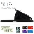 For Xiaomi Redmi Note 12S 4G Global Organ Card Bag Ring Holder Phone Case with Long Lanyard(Black)