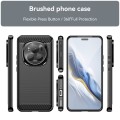 For Honor Magic 6 Pro Carbon Fiber Brushed Texture TPU Phone Case(Black)