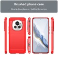 For Honor Magic 6 Carbon Fiber Brushed Texture TPU Phone Case(Red)