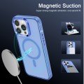 For iPhone 15 Pro Max Electroplated IMD Magsafe PC Hybrid TPU Phone Case(Blue)