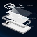For iPhone 15 Pro Max Electroplated IMD Magsafe PC Hybrid TPU Phone Case(White)