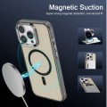 For iPhone 15 Pro Max Electroplated IMD Magsafe PC Hybrid TPU Phone Case(Black)