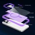For iPhone 15 Pro Electroplated IMD Magsafe PC Hybrid TPU Phone Case(Purple)