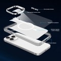 For iPhone 14 Electroplated IMD Magsafe PC Hybrid TPU Phone Case(White)