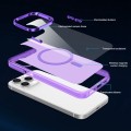 For iPhone 14 Pro Electroplated IMD Magsafe PC Hybrid TPU Phone Case(Purple)