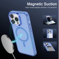 For iPhone 13 Pro Max Electroplated IMD Magsafe PC Hybrid TPU Phone Case(Blue)