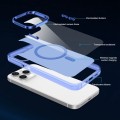For iPhone 12 Electroplated IMD Magsafe PC Hybrid TPU Phone Case(Blue)