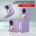 For Huawei Pocket 2 PC Frosted Texture Diamond Paint Shockproof Phone Case(Purple)
