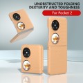 For Huawei Pocket 2 PC Frosted Texture Diamond Paint Shockproof Phone Case(Brown)