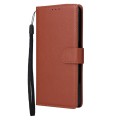 For OPPO A17 4G / A17k 3-Card Slots Multifunctional Leather Phone Case(Brown)