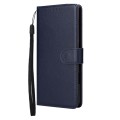 For OPPO A17 4G / A17k 3-Card Slots Multifunctional Leather Phone Case(Dark Blue)