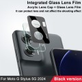 For Motorola Moto G Stylus 5G 2024 imak High Definition Integrated Glass Lens Film Black Version