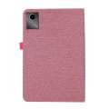 For Lenovo Tab M11 / Xiaoxin Pad 11 2024 Fabric Leather Tablet Case(Pink)