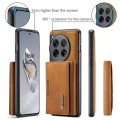 For OnePlus 12 DG.MING M2 Series 3-Fold Multi Card Bag + Magnetic Phone Case(Brown)