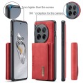 For OnePlus 12 DG.MING M2 Series 3-Fold Multi Card Bag + Magnetic Phone Case(Red)