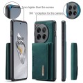 For OnePlus 12 DG.MING M2 Series 3-Fold Multi Card Bag + Magnetic Phone Case(Green)