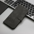 For Tecno Spark 20 Cubic Skin Feel Flip Leather Phone Case(Black)