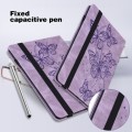 For Lenovo Tab M11 / Xiaoxin Pad 11 2024 Embossed Butterfly Pattern Leather Tablet Case(Purple)