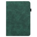For Lenovo Tab M11 / Xiaoxin Pad 11 2024 Lace Flower Embossing Pattern Leather Tablet Case(Green)