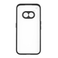 For Nothing Phone 2a Frosted TPU + Transparent PC Phone Case(Black)