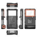 Diving Shell Gen2 Upgrade IP68 Waterproof Phone Case(Black Orange)