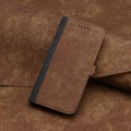 For Tecno Camon 20 Premier Side Buckle Double Fold Hand Strap Leather Phone Case(Brown)