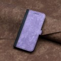 For Tecno Camon 20 Premier Side Buckle Double Fold Hand Strap Leather Phone Case(Purple)