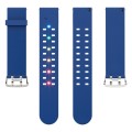 For Apple Watch Series 9 45mm Luminous Colorful Light Silicone Watch Band(Blue)