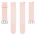 For Apple Watch Series 4 44mm Luminous Colorful Light Silicone Watch Band(Pink)