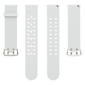 For Apple Watch Series 4 40mm Luminous Colorful Light Silicone Watch Band(Light Grey)
