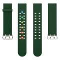 For Apple Watch Series 2 42mm Luminous Colorful Light Silicone Watch Band(Green)