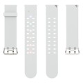 For Apple Watch 38mm Luminous Colorful Light Silicone Watch Band(Light Grey)