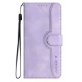 For Tecno Spark 20 Pro Heart Pattern Skin Feel Leather Phone Case(Purple)