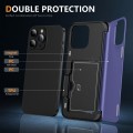 For iPhone 13 Pro Max 3 in 1 Flip Holder Phone Case(Light Purple)