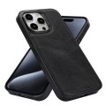 For iPhone 15 Pro Max Litchi Leather Skin Card Slots Phone Case(Black)